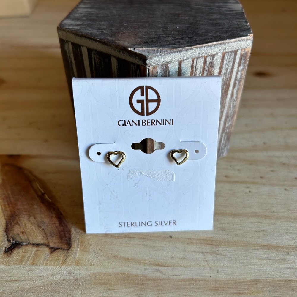 Heart Shaped earrings by Gianni Bernini Sterling Silver Sale!